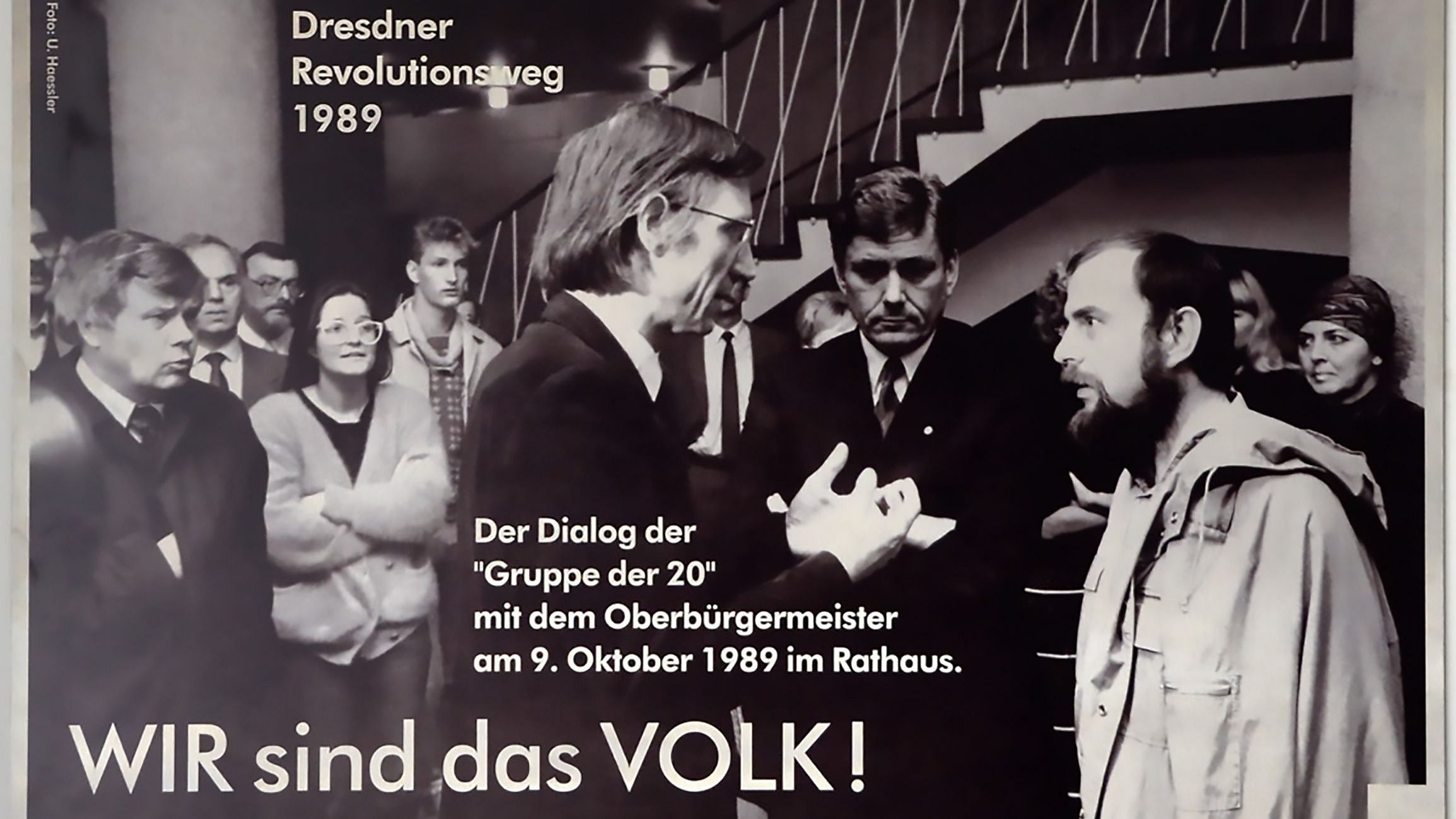 Gedenktafel des Dresdner Revolutionswegs im Neuen Rathaus Dresden, Urheber: Benutzer Tanja. creative commons Verlinkung zu "Gruppe der 20"