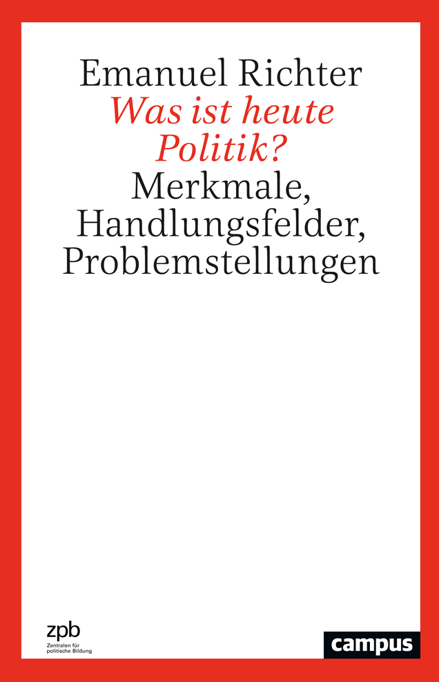 Buchtitel von "Was ist heute Politik?", extern verlinkt mit der Detailseite unseres Online-Shops. 