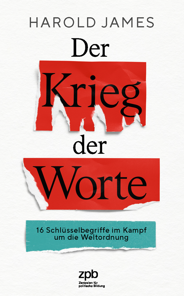 Buchtitel von "Der Krieg der Worte", extern verlinkt mit der Detailseite unseres Online-Shops. 