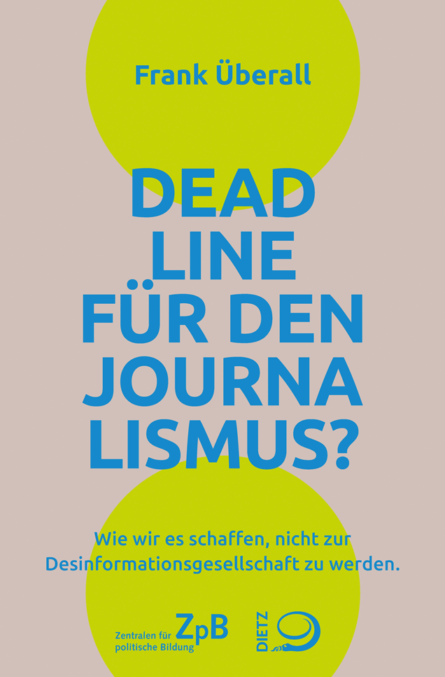 Buchtitel von "Deadline für den Journalismus", extern verlinkt mit der Detailseite unseres Online-Shops. 