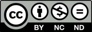 Symbol Creative Commons Lizenz Namensnennung-Nichtkommerziell-Keine Bearbeitungent